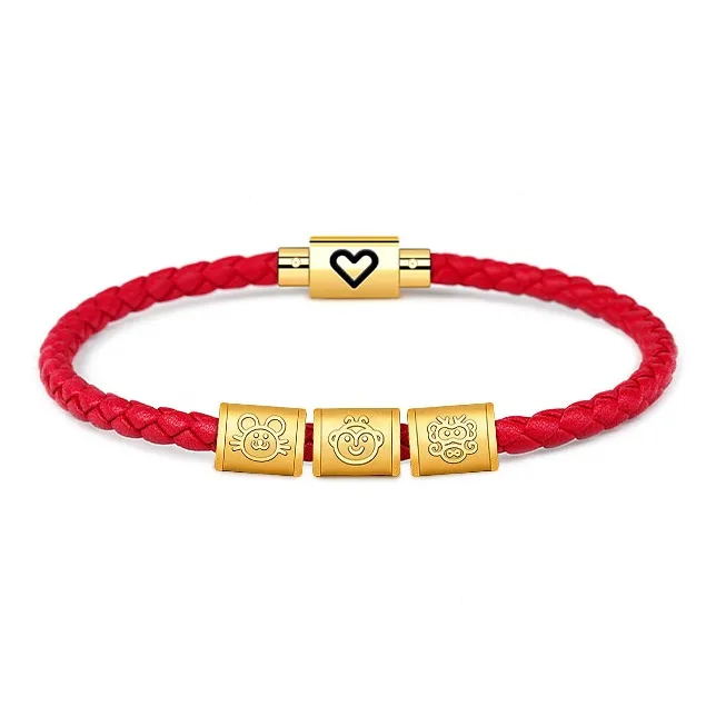 HUIYU Alloy Cow Leather Bracelets Unisex-11
