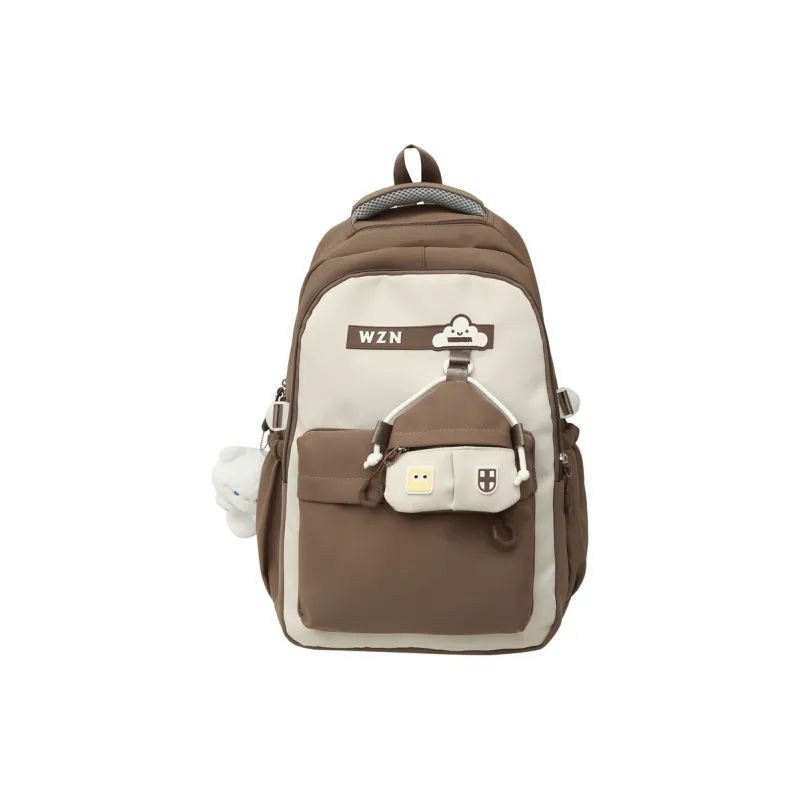 REDOO Nylon Backpack Women's Black/Red/Pink/Purple/Khaki/Orange-11
