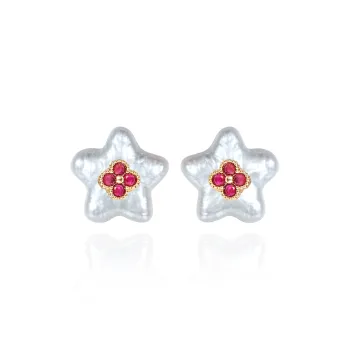 LAPTITE Freshwater Pearl S925 Sterling Silver Stud Hypoallergenic Earrings Women's