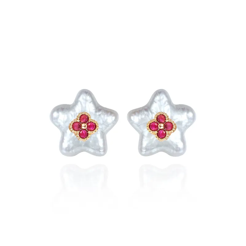 LAPTITE Freshwater Pearl S925 Sterling Silver Stud Hypoallergenic Earrings Women's-0
