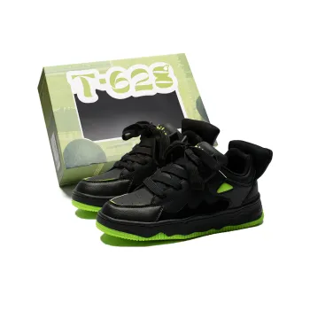T628 Skateboard Shoes Unisex Low Top Black Warrior