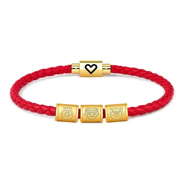 HUIYU Alloy Cow Leather Bracelets Unisex-10