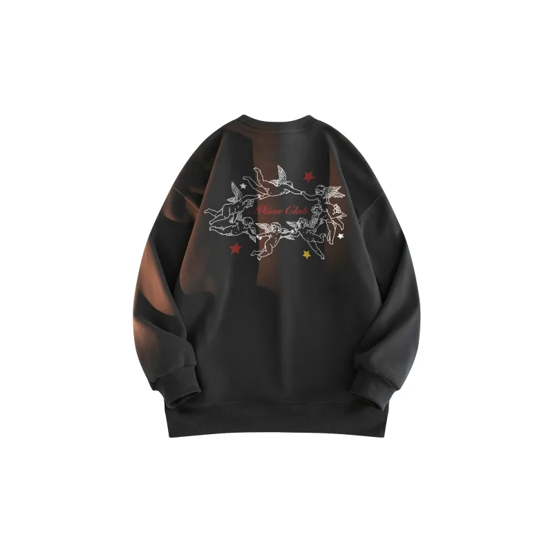 MIIOW Trend Party Series Sweatshirt Unisex White-15