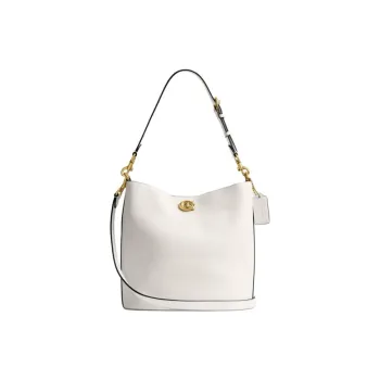 COACH Willow Cow Leather Bucket Bags Crossbody Bag, Shoulder Bag Large Size Women's White