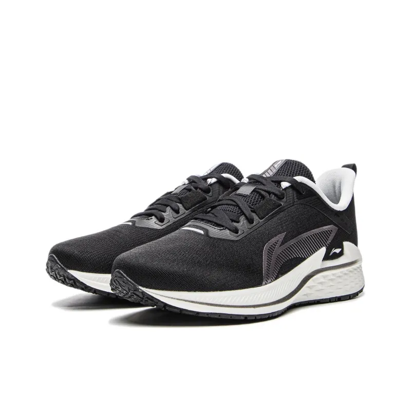 LiNing Slip Resistant Cushioning Support Low Top Casual Running Shoes Women's Black-2