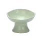 Petal Raised Base Beveled Edge-Milk Green