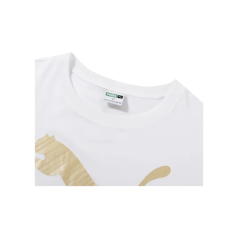 PUMA T Shirts Unisex White-3