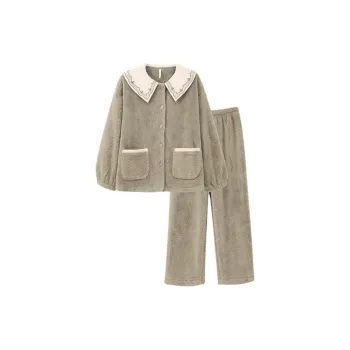 Aannsfam Pajama Set Women's Cloud Mountain Gray