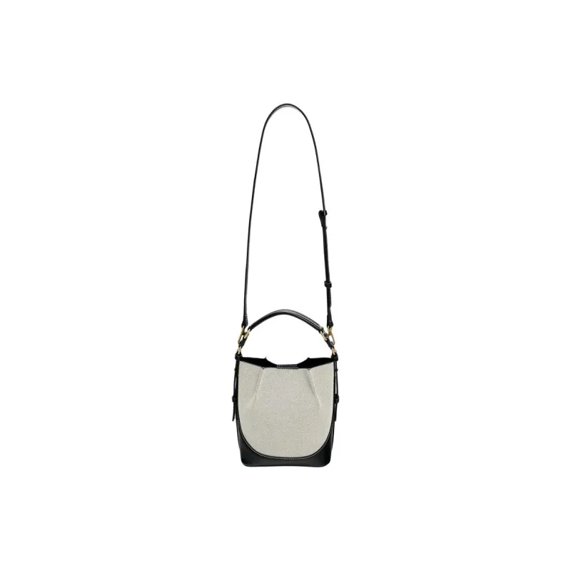 ZARA Cotton Bucket Bags Handbags Women's White-1