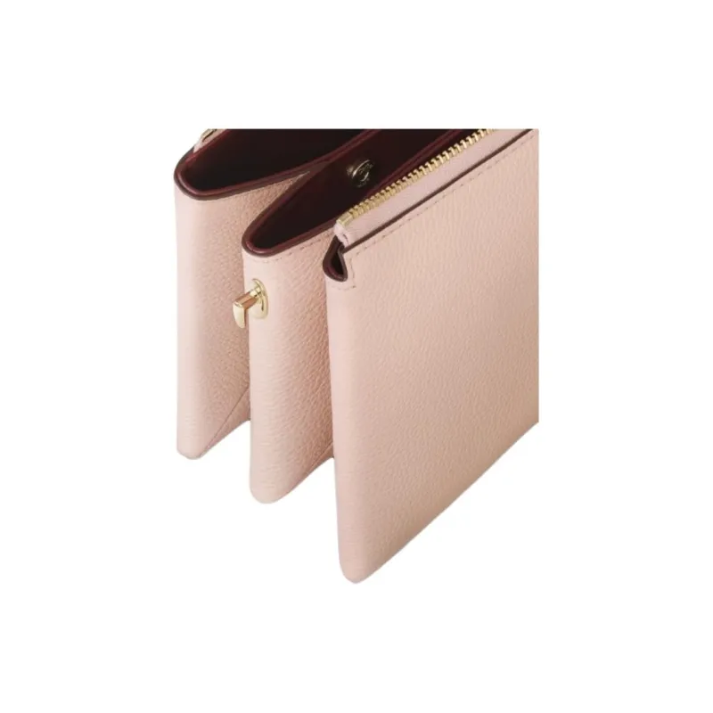 CARTIER Trinity Series Grain Calfskin Crossbody Bag, Shoulder Bag Mini Women's Light Pink-2