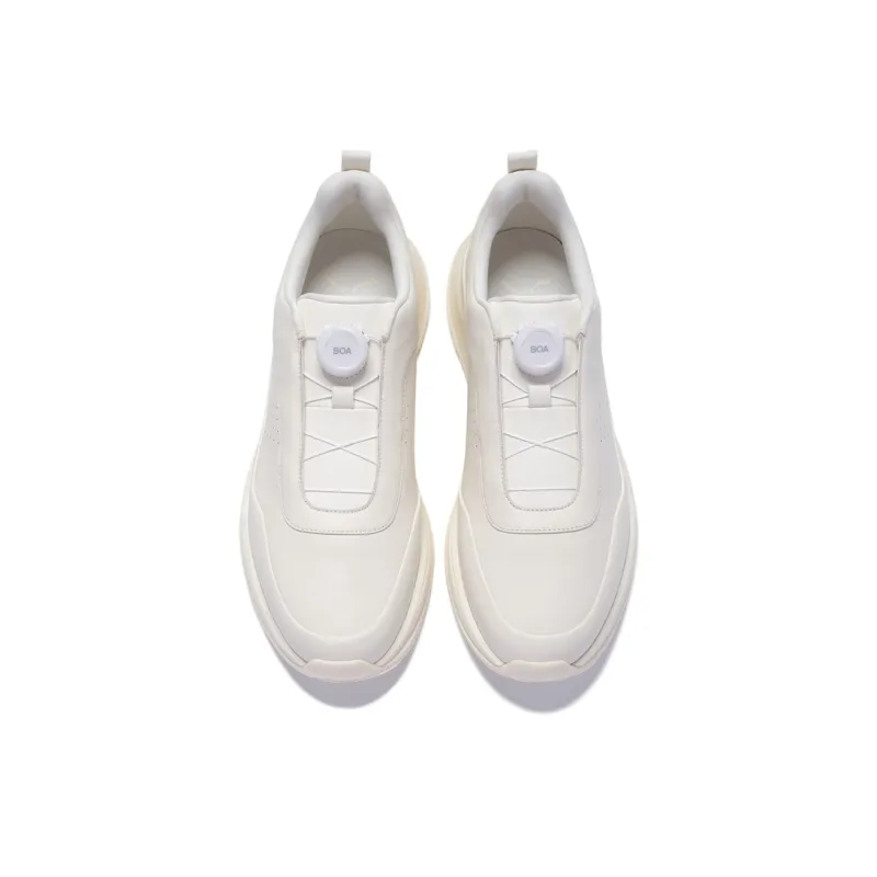 LI NING 1990 Du Xing Lightweight Rebound Low Top Casual Shoes Men's Ecru-2