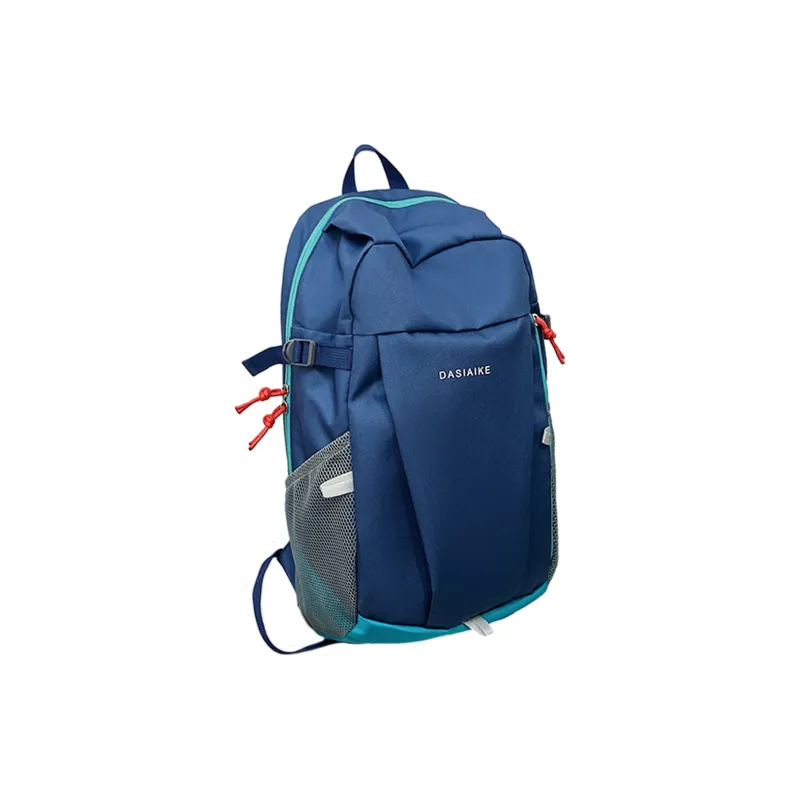 TAKI Abrasion Resistant Oxford Backpack Unisex Black/White/Orange/Blue-13