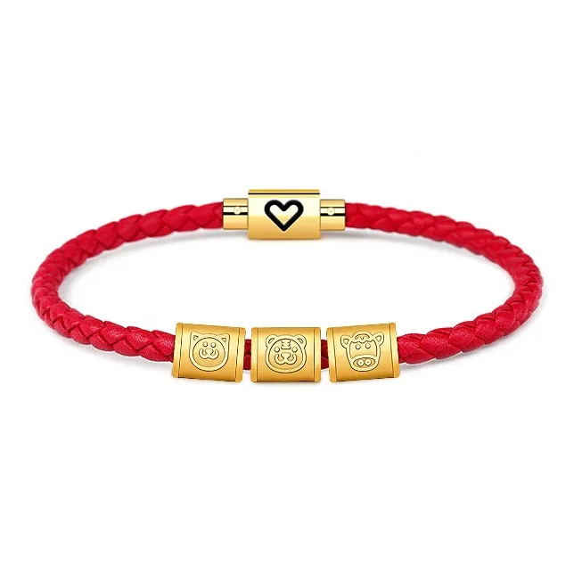HUIYU Alloy Cow Leather Bracelets Unisex-2