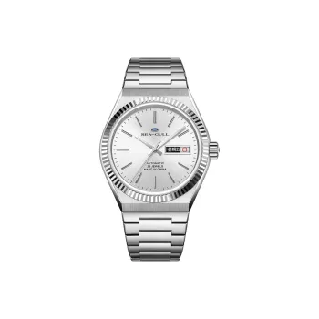 Sea Gull Automatic Mechanical Movement Stainless Steel Watchband Watch Men's Watches Silver Dial