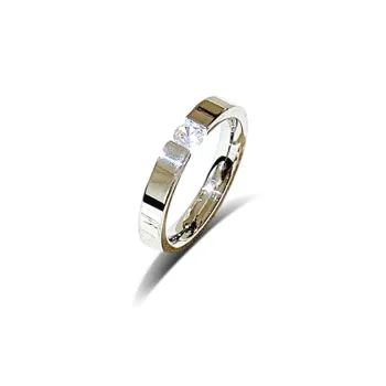 SHEEHHYY Titanium Steel/Zircon Rings Unisex