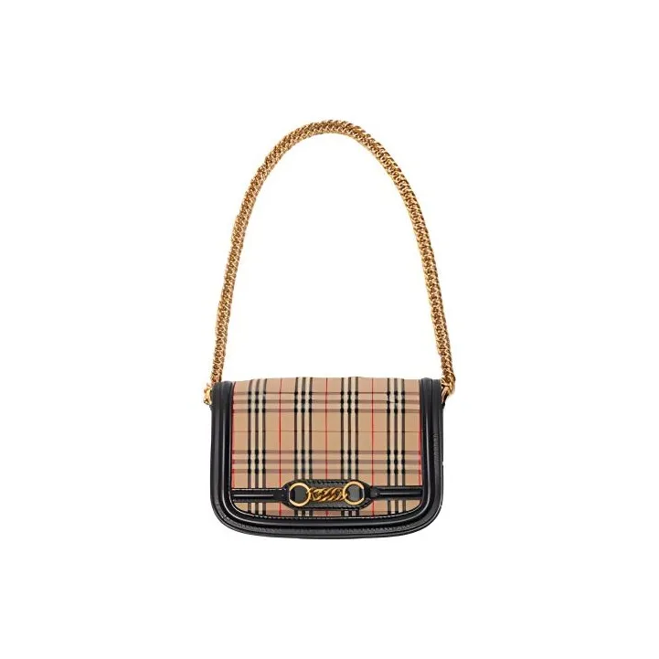 Burberry Sheepskin Handbag, Shoulder Bag, Crossbody Bag Regular Women's Yellow Brown-1