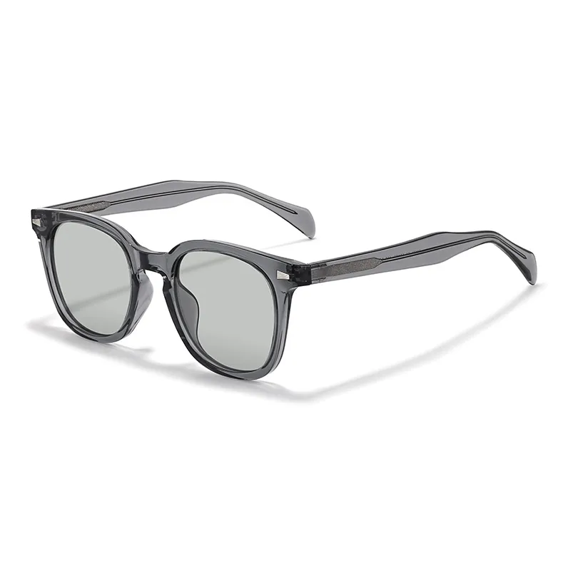 Sagawa TR/Memory Plastic Plate Frame Square Sunglasses Unisex-6