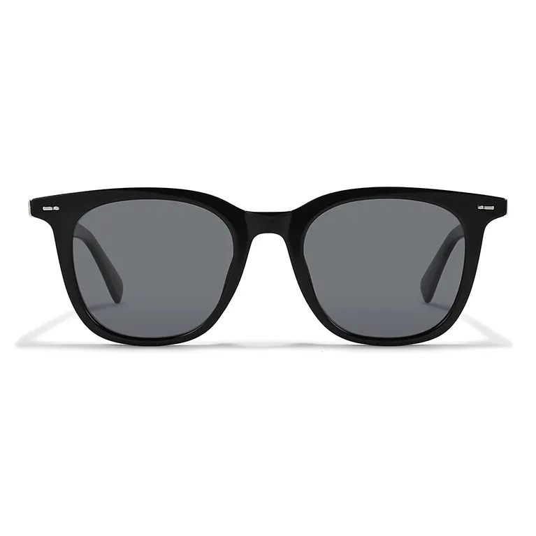 Sagawa TR/Memory Plastic Plate Round Sunglasses Unisex-1