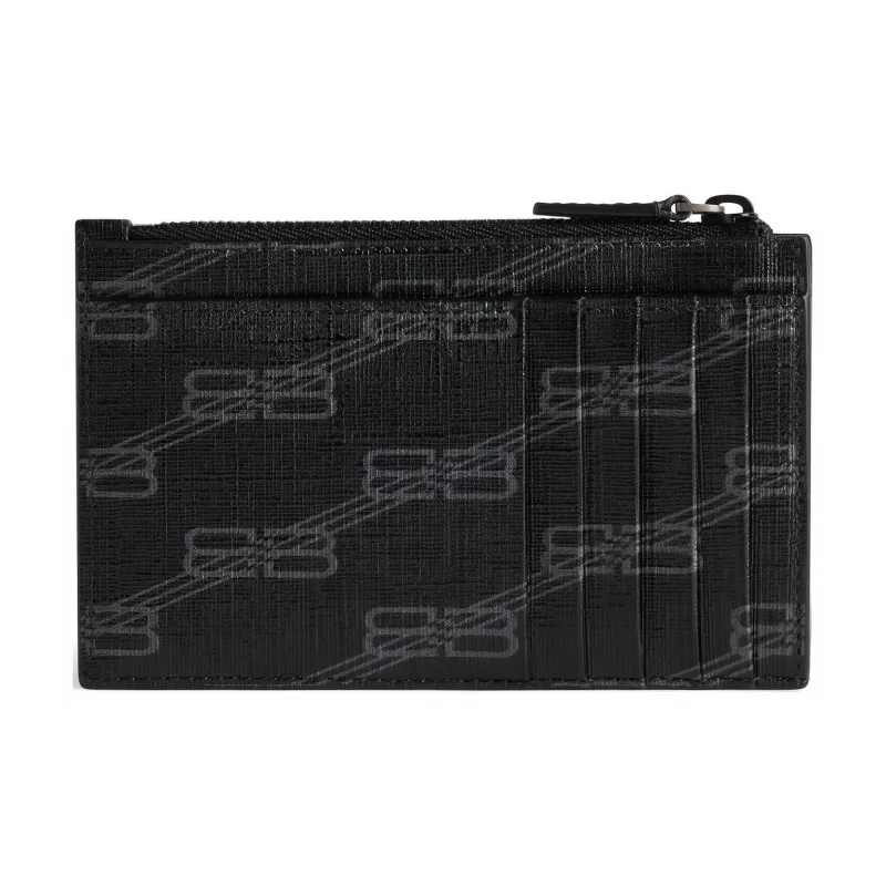 Balenciaga Logo-print Patent Leather Wallet-1