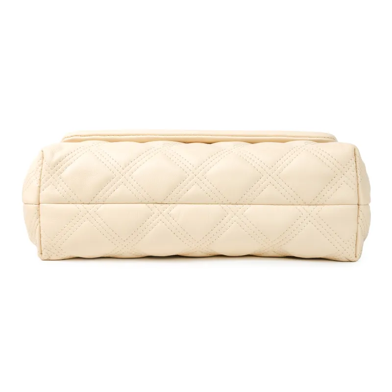 TORY BURCH Fleming Sheepskin Shoulder Bag, Crossbody Bag Tubas Women's Ecru-3