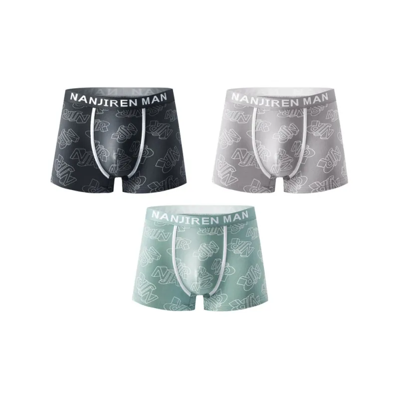Qiao Ni Tong Underpants Men's 3 Pack-7