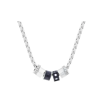 ENFANTIN Titanium Steel Glass Glue Drip Zircon Necklaces Unisex