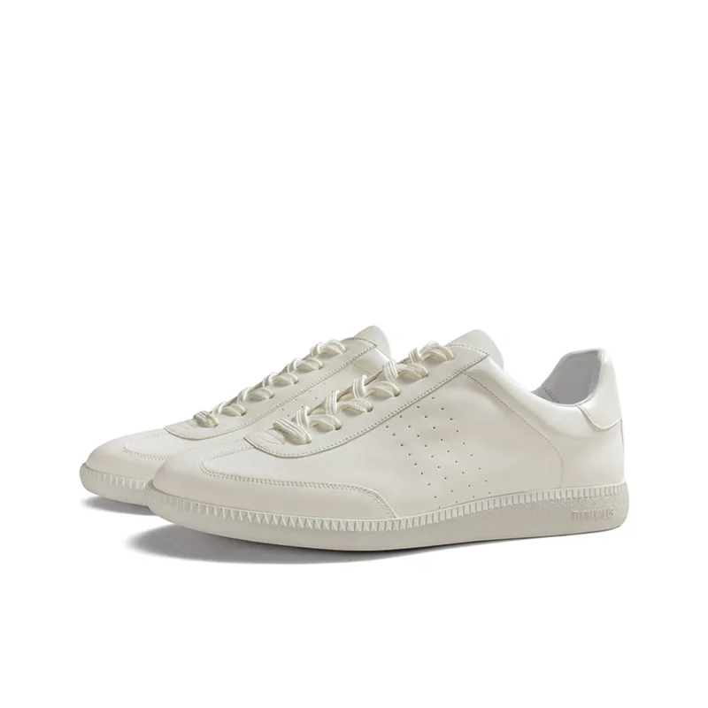 THOM WILLS German Army Trainers Low Top Skateboard Shoes Unisex Ecru-27