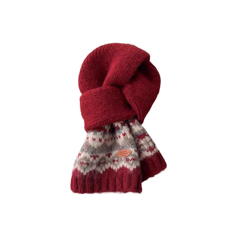 Cranta Komeia Polyester Knit Scarves Women's-1