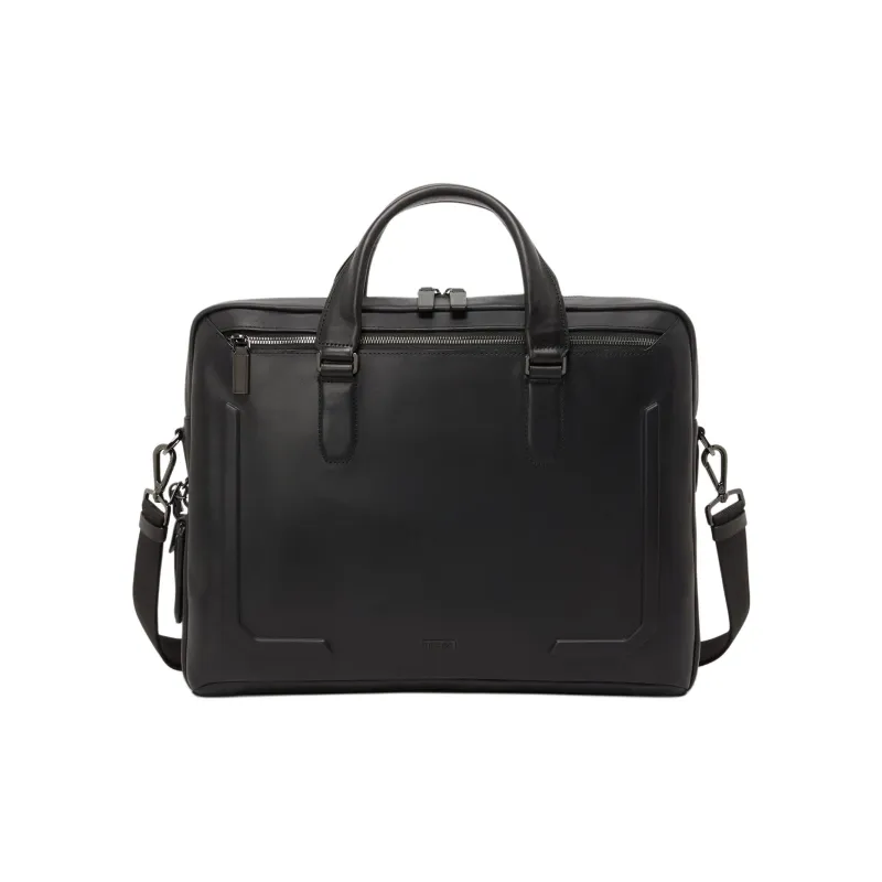TUMI Harrison Leather Briefcases Men's Black-0