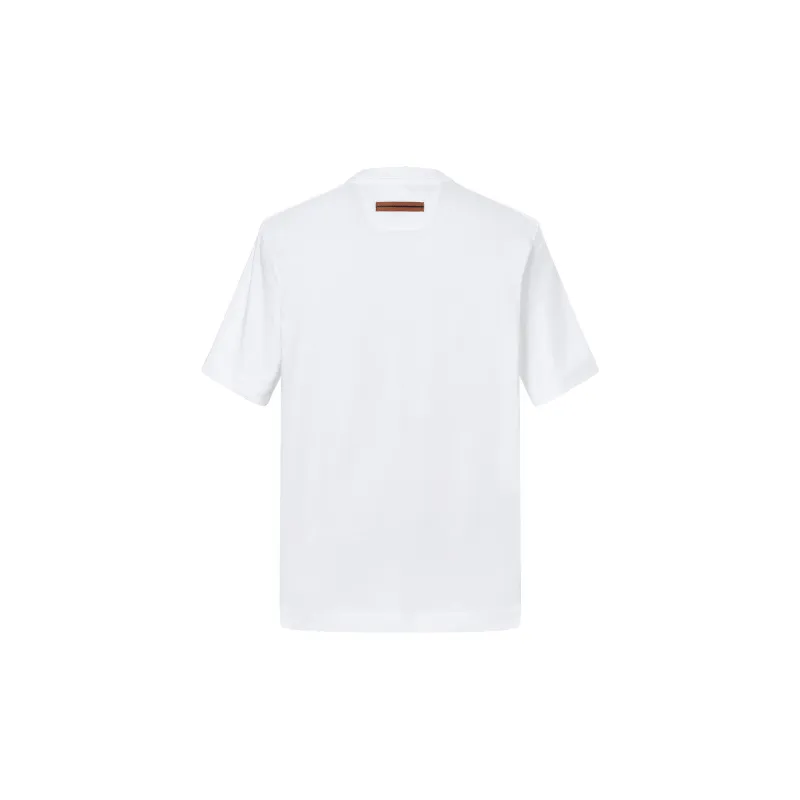 Ermenegildo Zegna Logo Printed Crewneck T Shirt-1