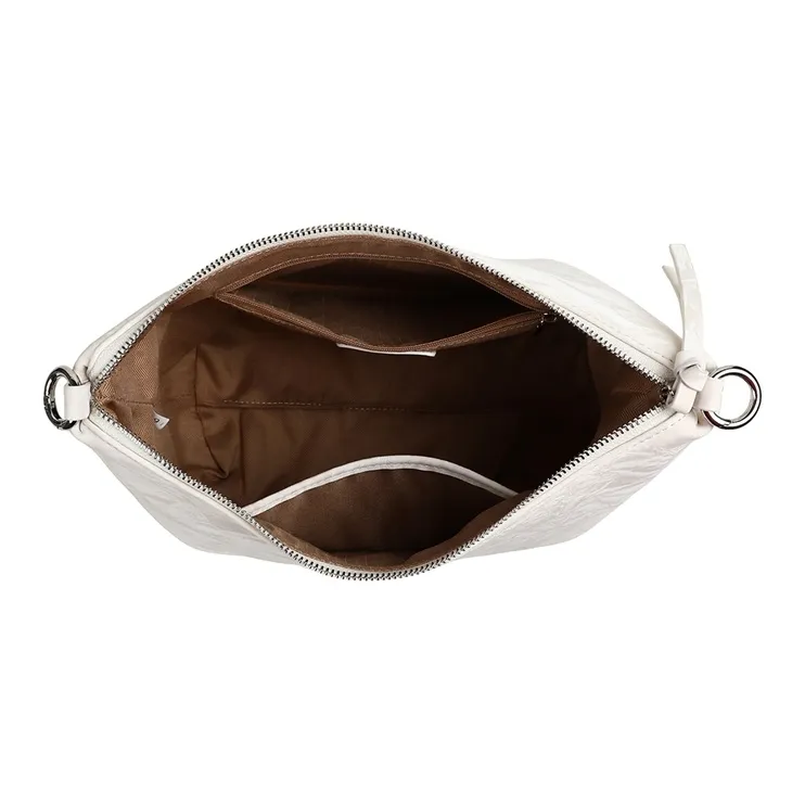 C°BANNER Cow Leather Underarm Tote Shoulder Bag Regular Women's Ecru-4