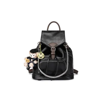 FAIRWHALE PU Backpack Regular Women's Black