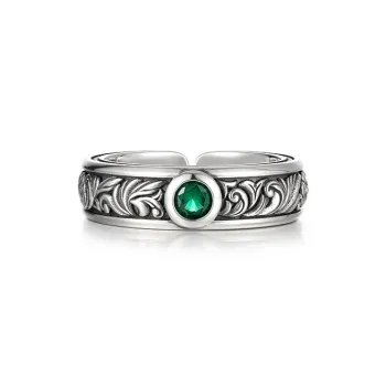 IDEAGEMER 925 Sterling Silver Rings Men's