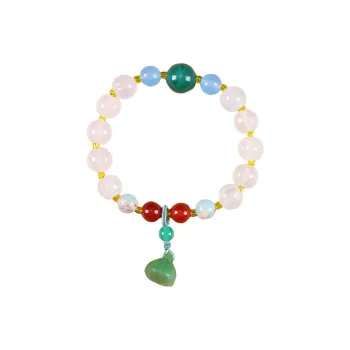 SHUZHUO Golden Silk Jade Bracelets Unisex