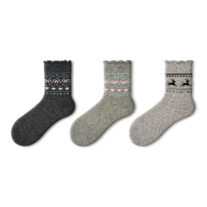 Primeet Mid Calf Socks Women's 4 Pack-29