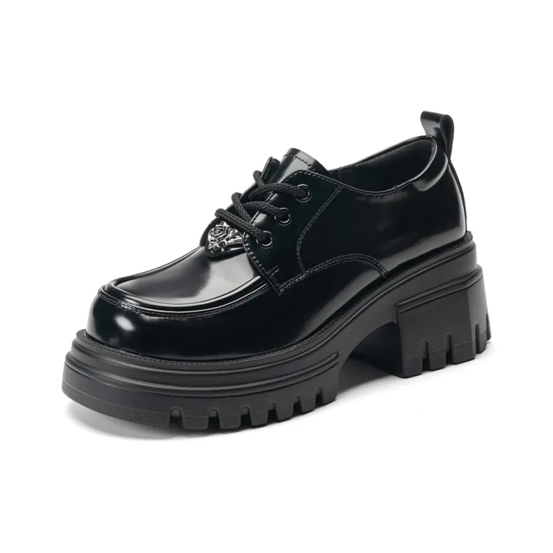 EXULL Q Casual Single Shoes 6cm Women's Black-1