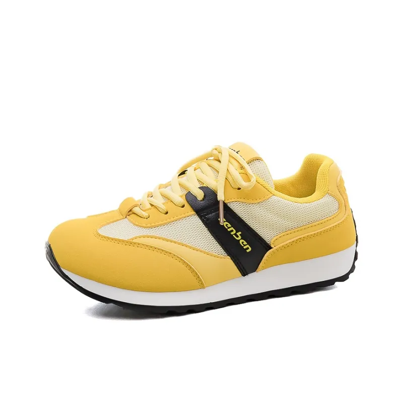 RENBEN Durable Breathable Lightweight Low-Top Casual Shoes Women's Beige-8