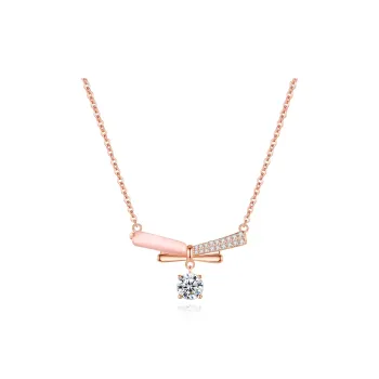 CHIEMOT S925 Silver Collarbone Chain Women's