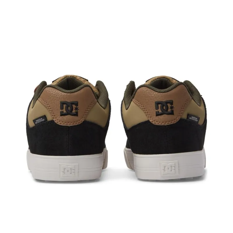 DC Shoes PURE WNT Slip-Resistant Low-Top Skateboard Shoes Men's Black Brown-4