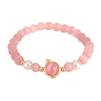Strange Snow Glass Cat Eye Bracelets Unisex
