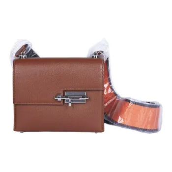 HERMES Verrou Goatskin Crossbody Bag, Shoulder Bag Mini Women's