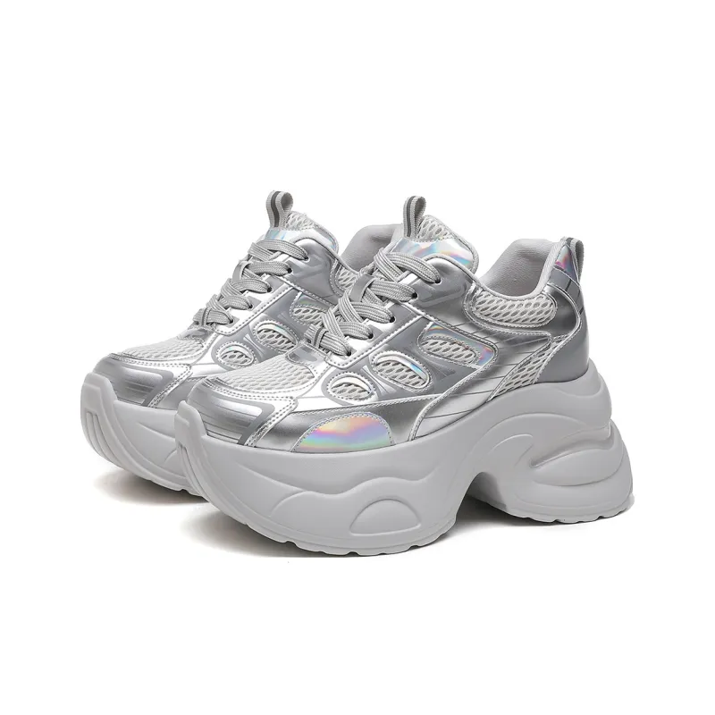 CARDANRO Small sized Sky Vegetables Low Top Chunky Sneakers Women's-9
