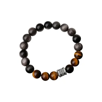 Strange Snow Obsidian Jade Bracelets Unisex
