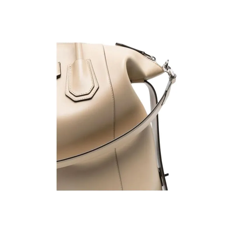 Givenchy Antigona Cow Leather One Shoulder Handbags Regular Women's Beige-1