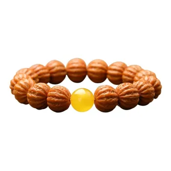 MY Monkey Head Walnut Bracelets Unisex