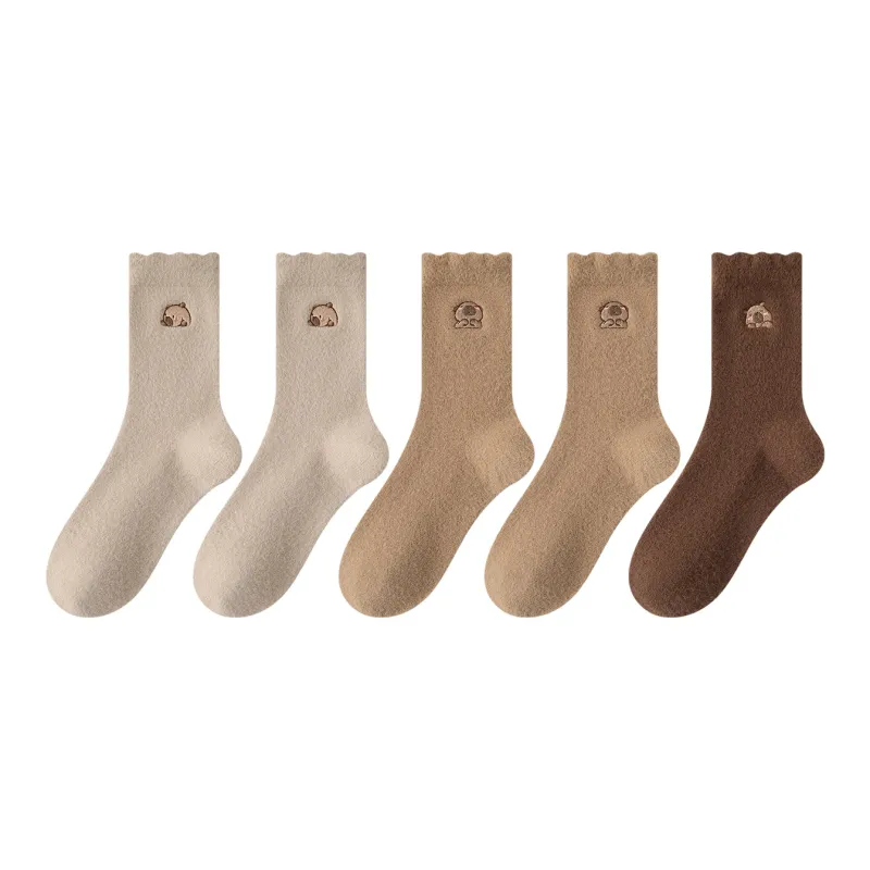 XXLLG Mid Calf Socks Women's 2 Pack-15