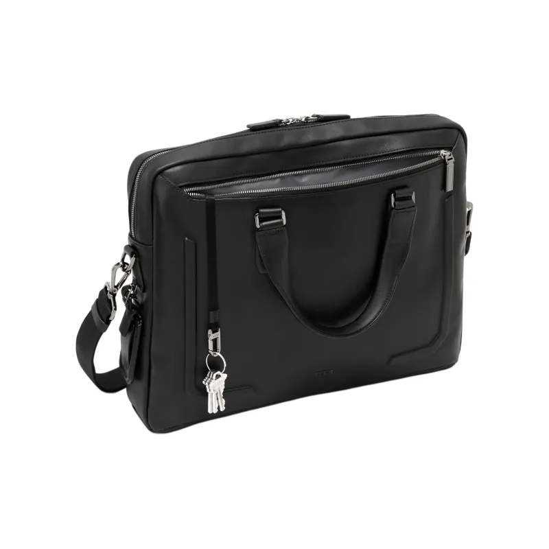 TUMI Harrison Leather Briefcases Men's Black-2