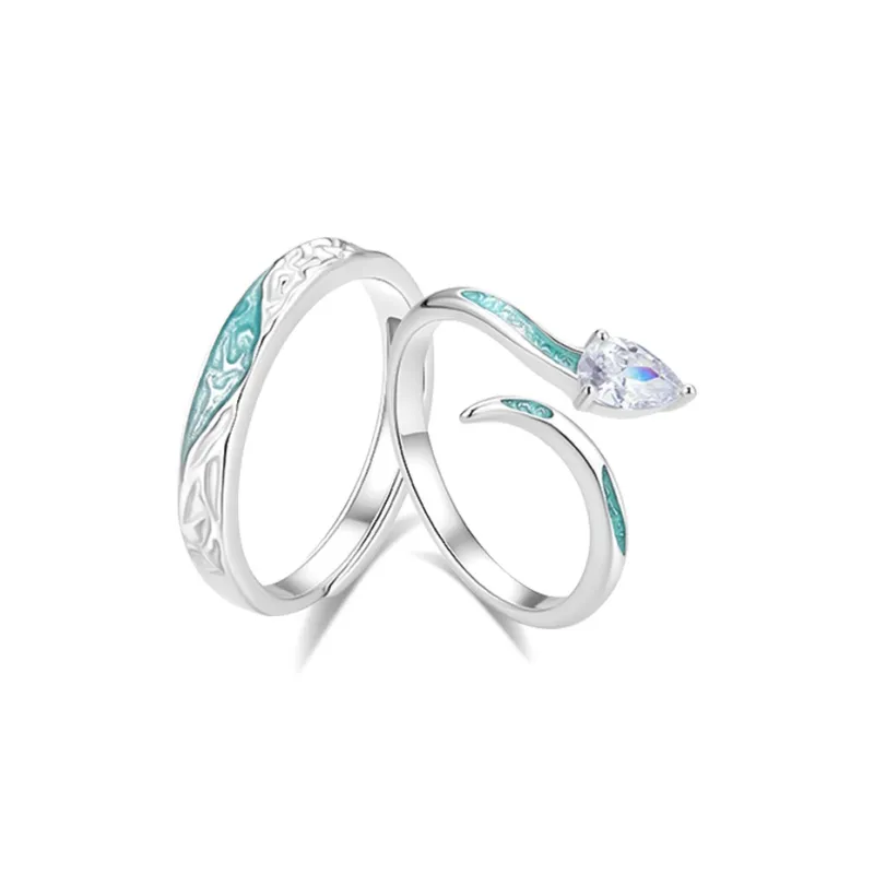 Muyan Alloy Rings Unisex Silver-0