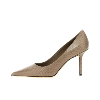 Jimmy Choo LOVE Slim Heel High Heels 8.5cm Women's Taupe