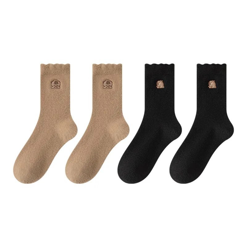 XXLLG Mid Calf Socks Women's 2 Pack-9